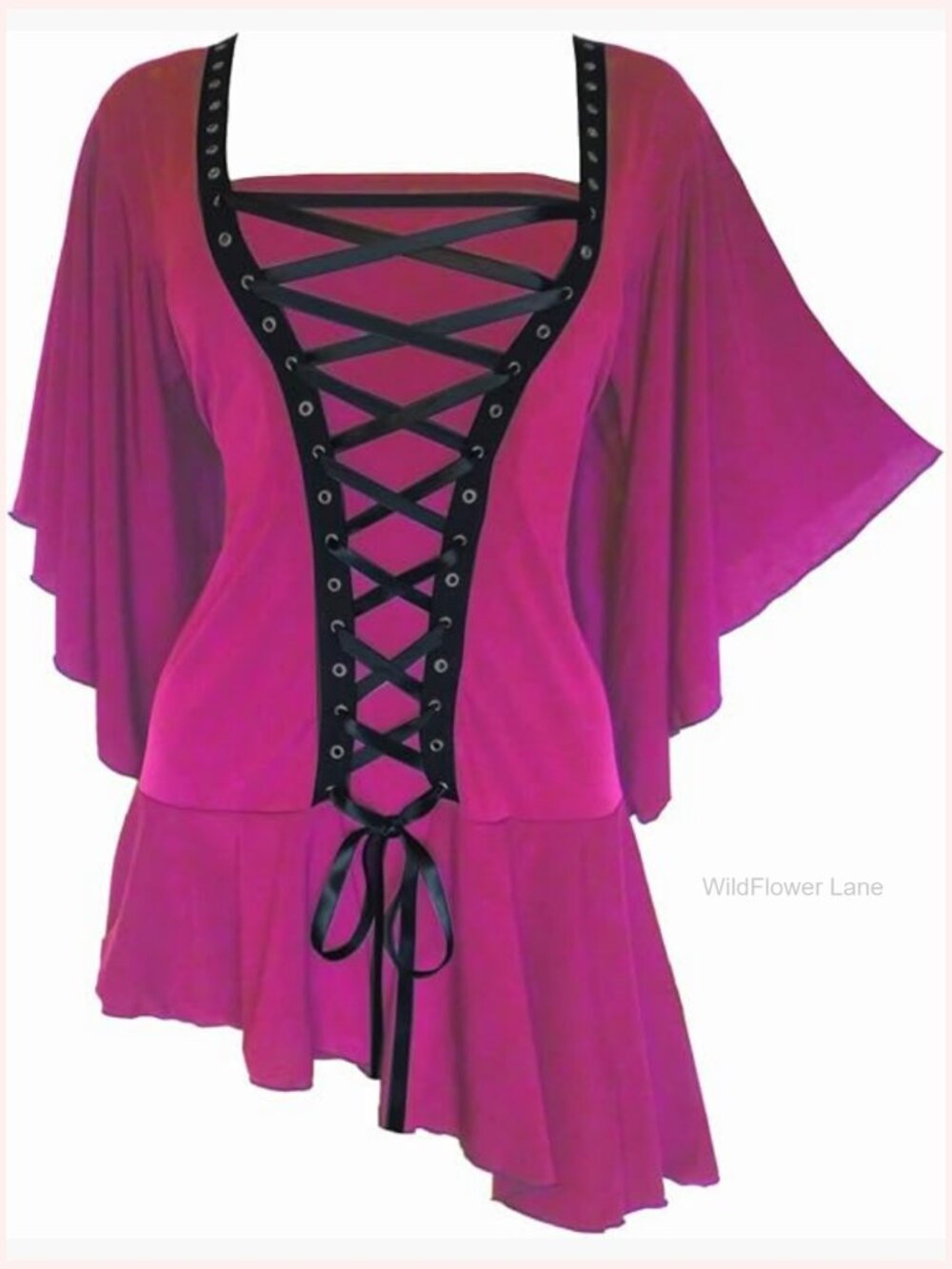 Alchemist Corset Top: Steampunk Gothic Punk Rock Asymmetric Shirt